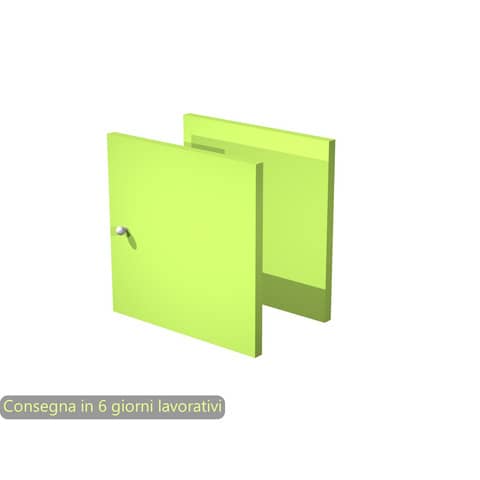 artexport-coppia-antine-verde-neon-libreria-rainbow