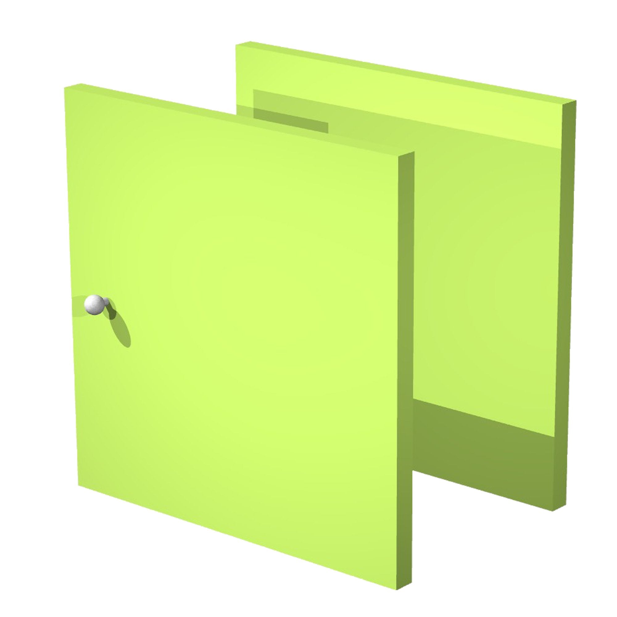 artexport-coppia-antine-verde-neon-libreria-rainbow