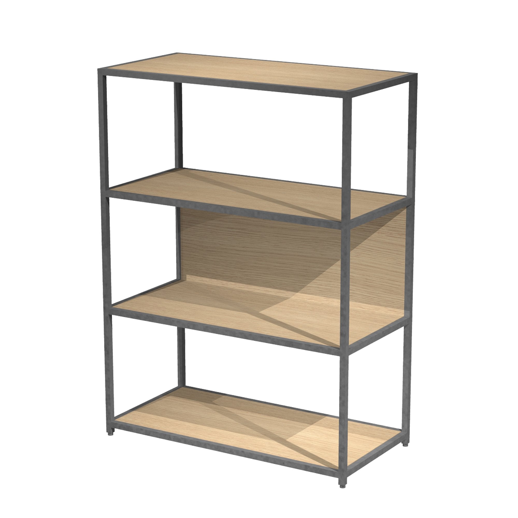 artexport-libreria-4-ripiani-90x44h122cm-struttura-metal-antracite-rovere-modular