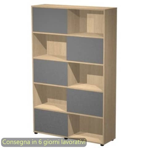 artexport-libreria-alta-120x35xh-190-6-cm-5-ante-scorrevoli-struttura-rovere-blade-ante-antracite-17060-ct