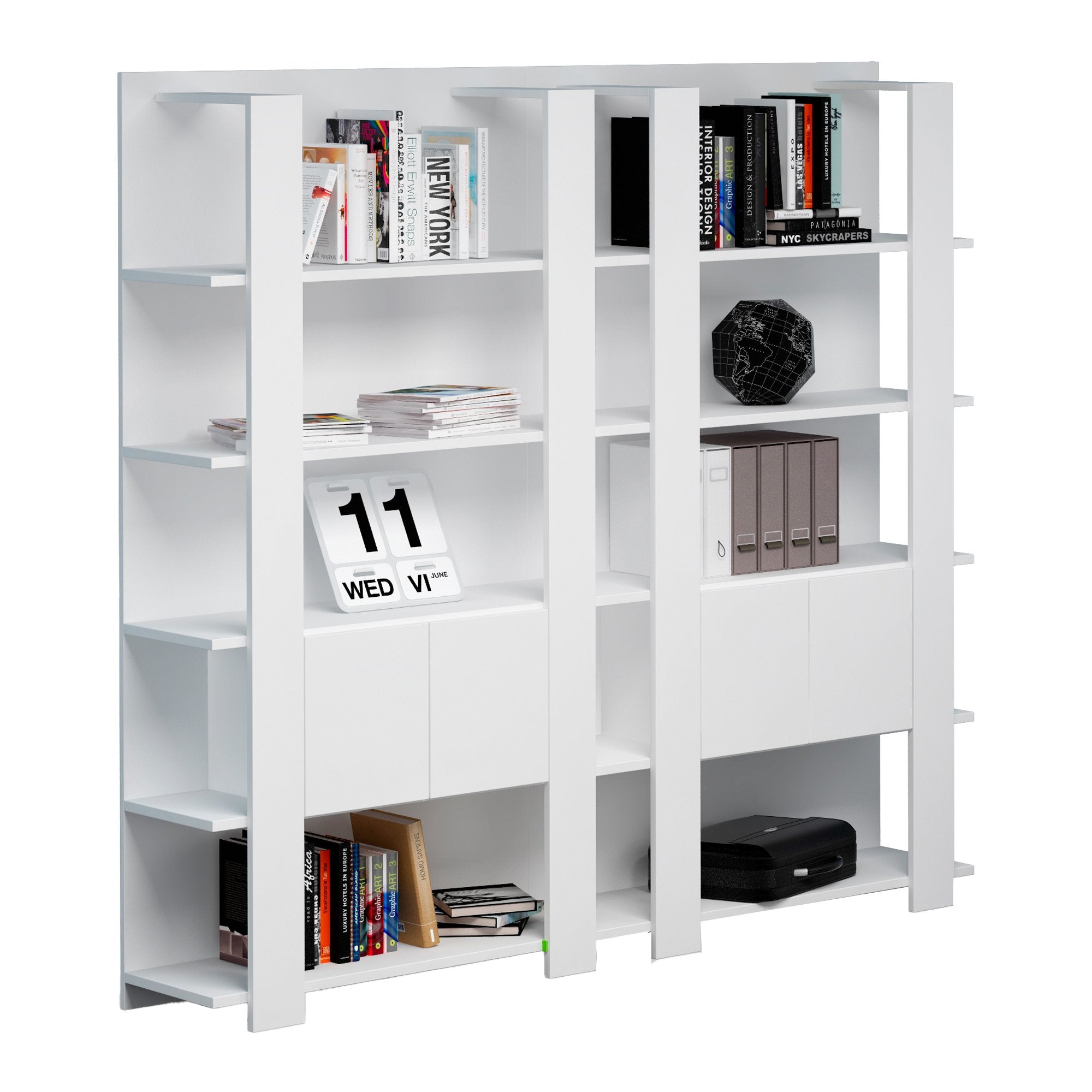 artexport-libreria-alta-5-ripiani-100x38-6cm-h198cm-bianco-concept