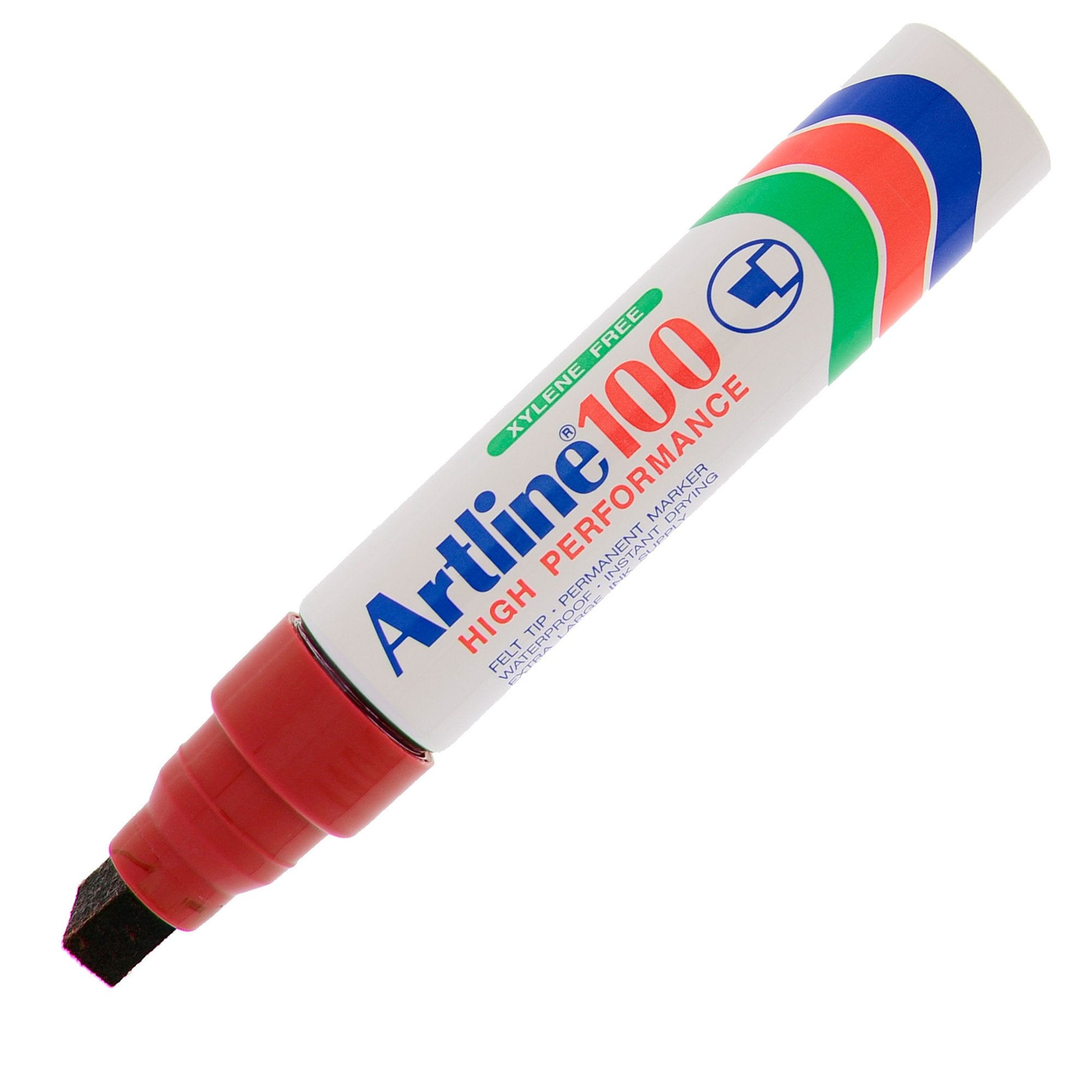 artline-marcatore-100-permanente-punta-scalpello-jumbo-rosso