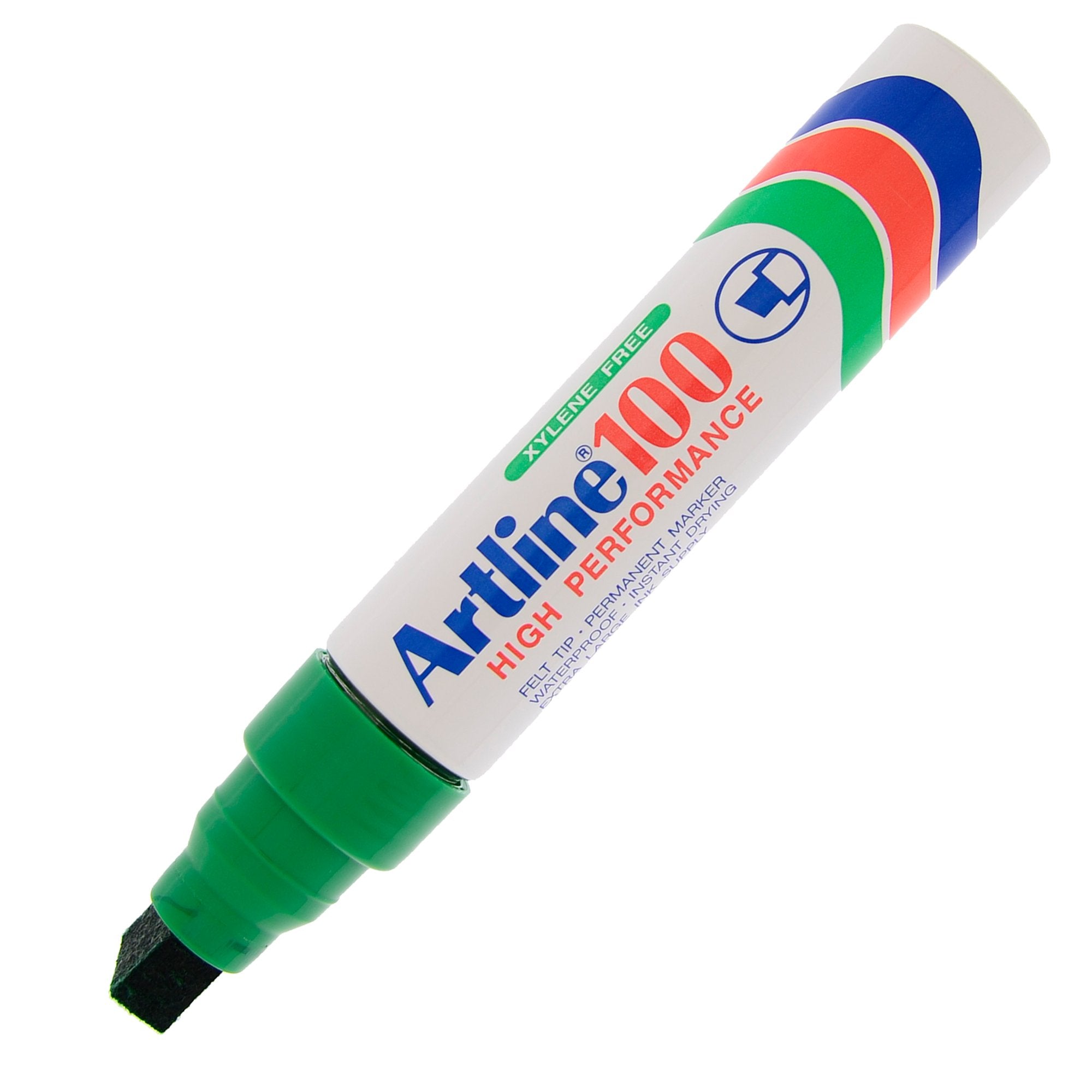 artline-marcatore-100-permanente-punta-scalpello-jumbo-verde
