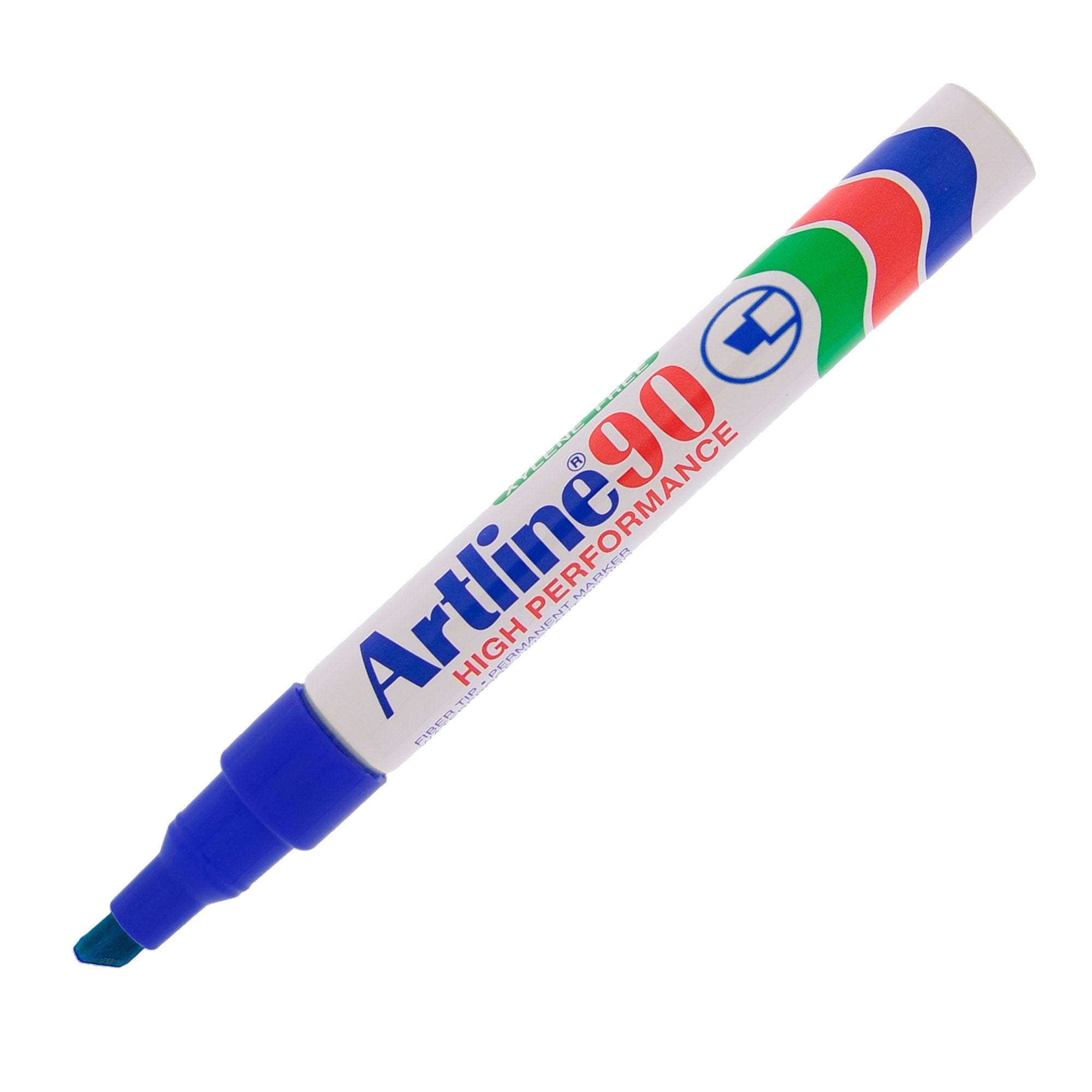 artline-marcatore-90-permanente-punta-scalpello-blu