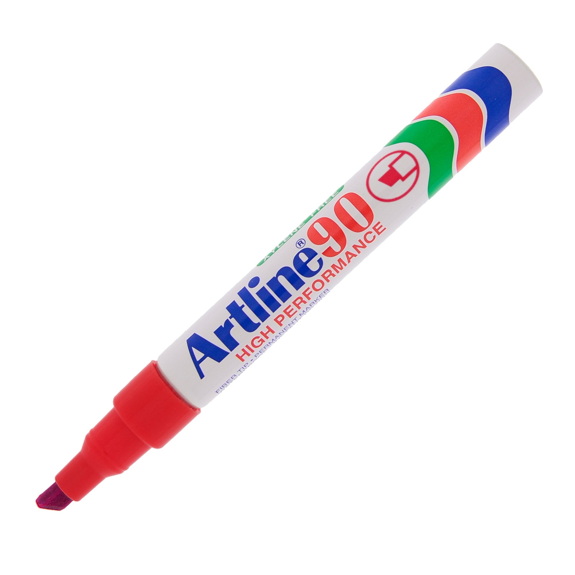 artline-marcatore-90-permanente-punta-scalpello-rosso