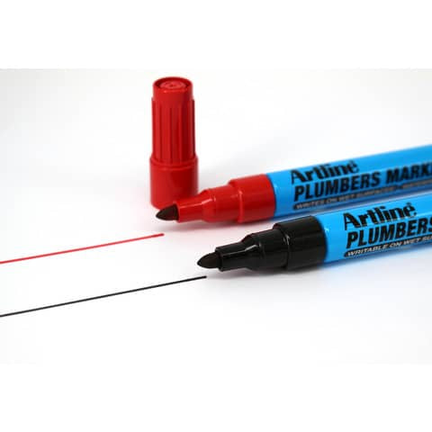 artline-marcatore-permanente-plumbers-punta-tonda-1-5-mm-rosso-plm-r