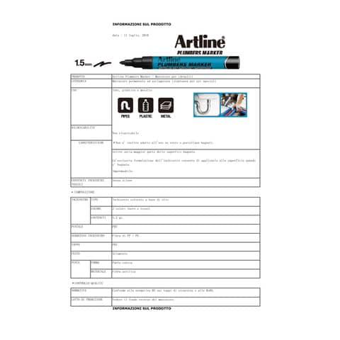 artline-marcatore-permanente-plumbers-punta-tonda-1-5-mm-rosso-plm-r