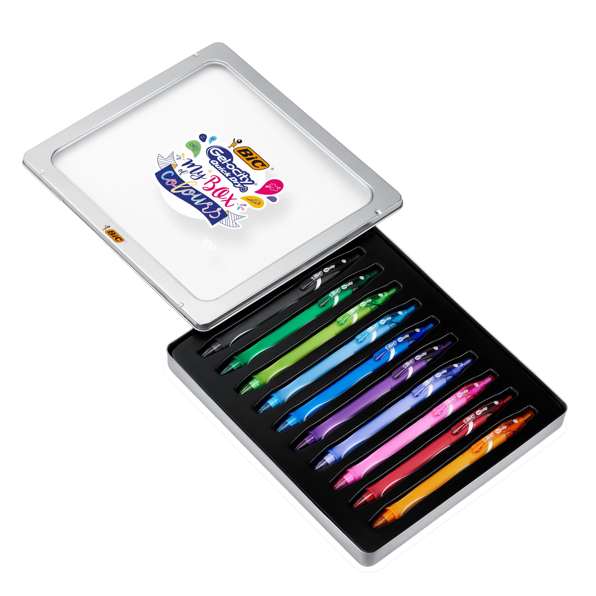 bic-astuccio-10pz-penna-gel-gelosity-quick-dry-colori-assortiti