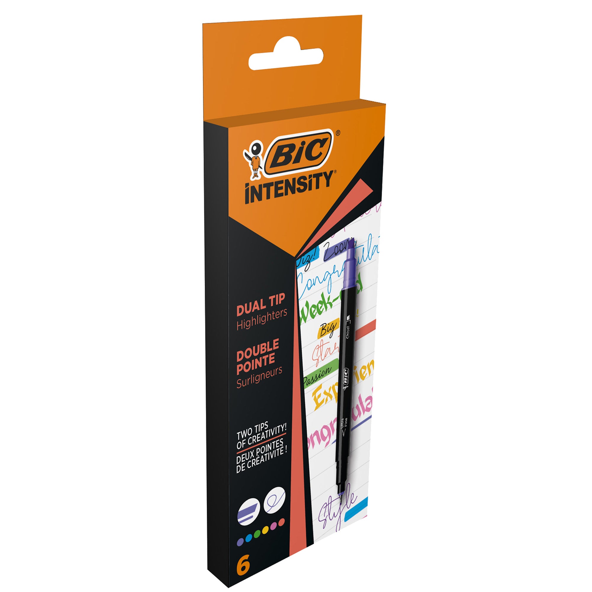 bic-astuccio-6-evidenziatori-dual-tip-intensity-colori-assortiti