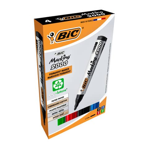 bic-marcatore-permanente-marking-2000-punta-conica-4-95-mm-assortiti-conf-4-pezzi-8209112