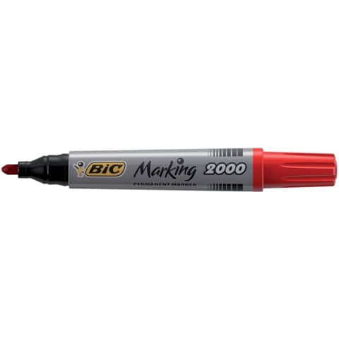 bic-marcatore-permanente-marking-2000-punta-conica-4-95-mm-rosso-8209133
