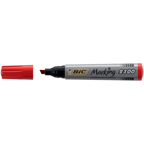 bic-marcatore-permanente-marking-2300-punta-scalpello-3-7-5-5-mm-rosso-8209243