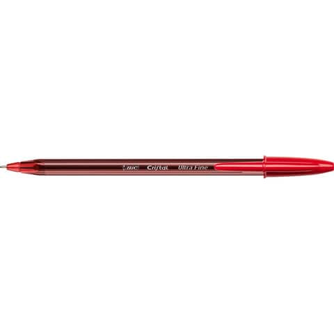 bic-penna-sfera-cappuccio-cristal-exact-0-7-mm-rosso-992604