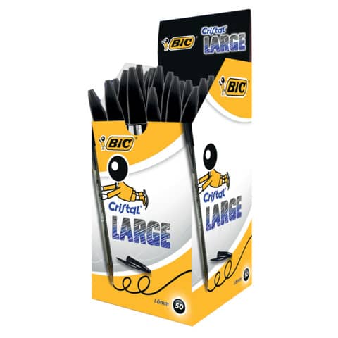 bic-penna-sfera-cristal-large-1-6-mm-nero-conf-50-pezzi-880648