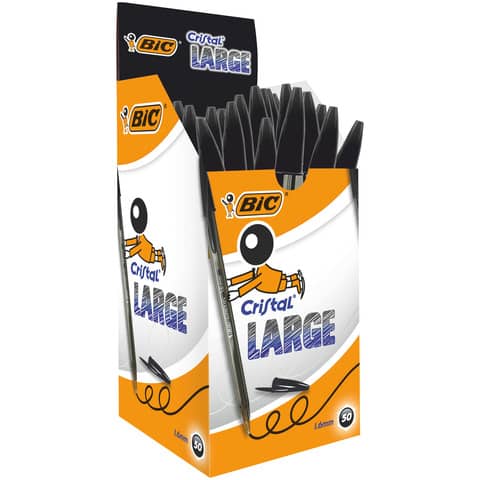 bic-penna-sfera-cristal-large-1-6-mm-nero-conf-50-pezzi-880648