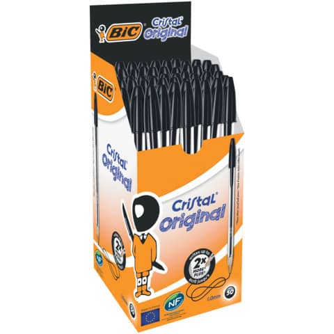 bic-penna-sfera-cristal-m-1-mm-nero-conf-50-pezzi-8373639