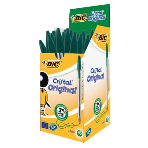 bic-penna-sfera-cristal-m-1-mm-verde-conf-50-pezzi-8373629