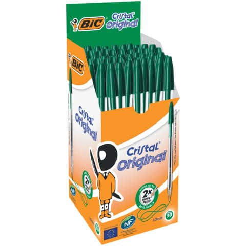 bic-penna-sfera-cristal-m-1-mm-verde-conf-50-pezzi-8373629