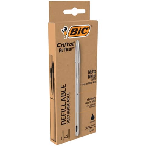 bic-penna-sfera-ricaricabile-cristal-re-new-1-mm-nero-997201