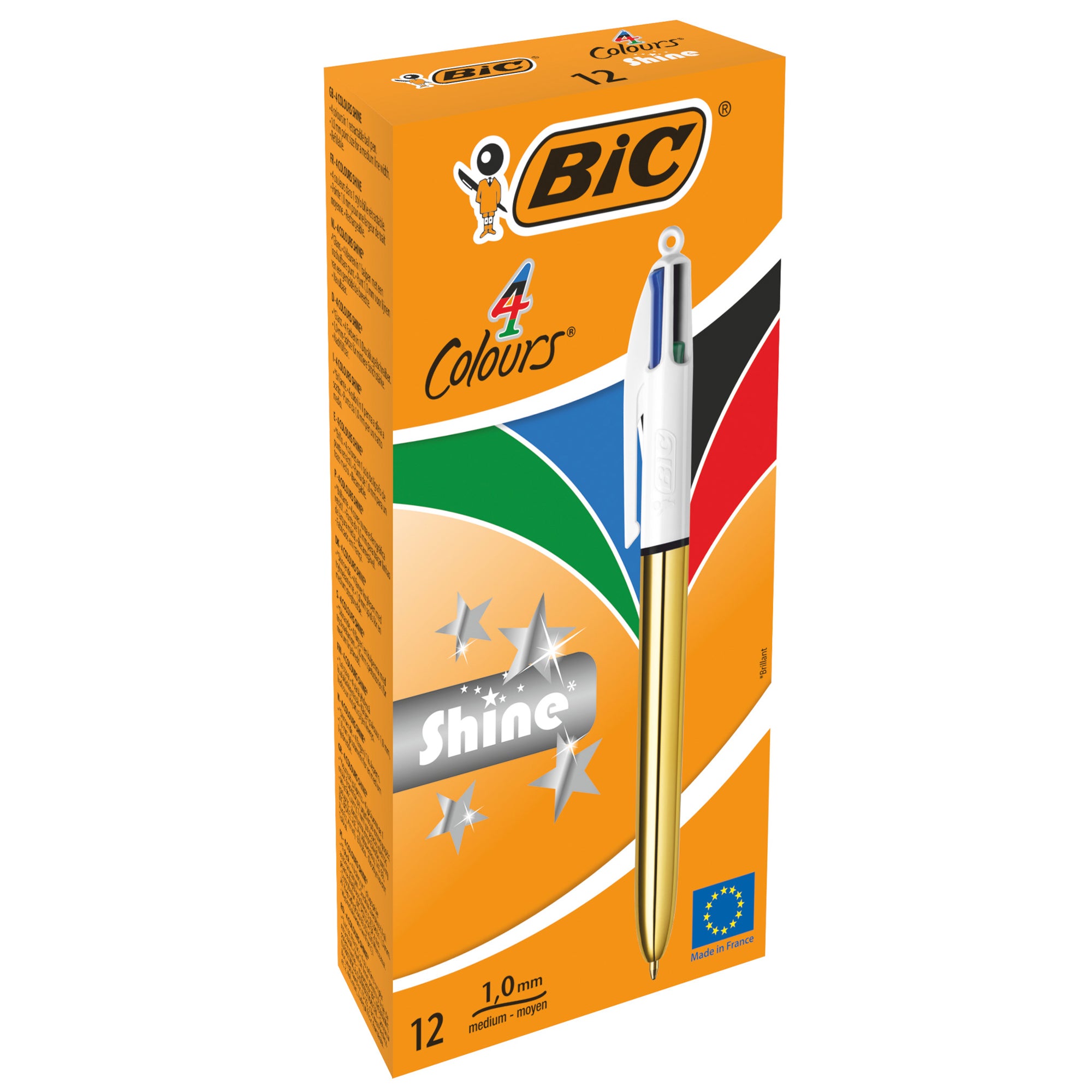 bic-scatola-12-penne-sfera-scatto-4colors-shine-oro