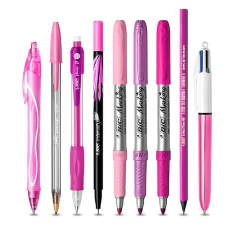 bic-set-penne-pink-purple-trousse-rosa-metallizzato-modelli-colori-assortiti-conf-9-pezzi-9642801