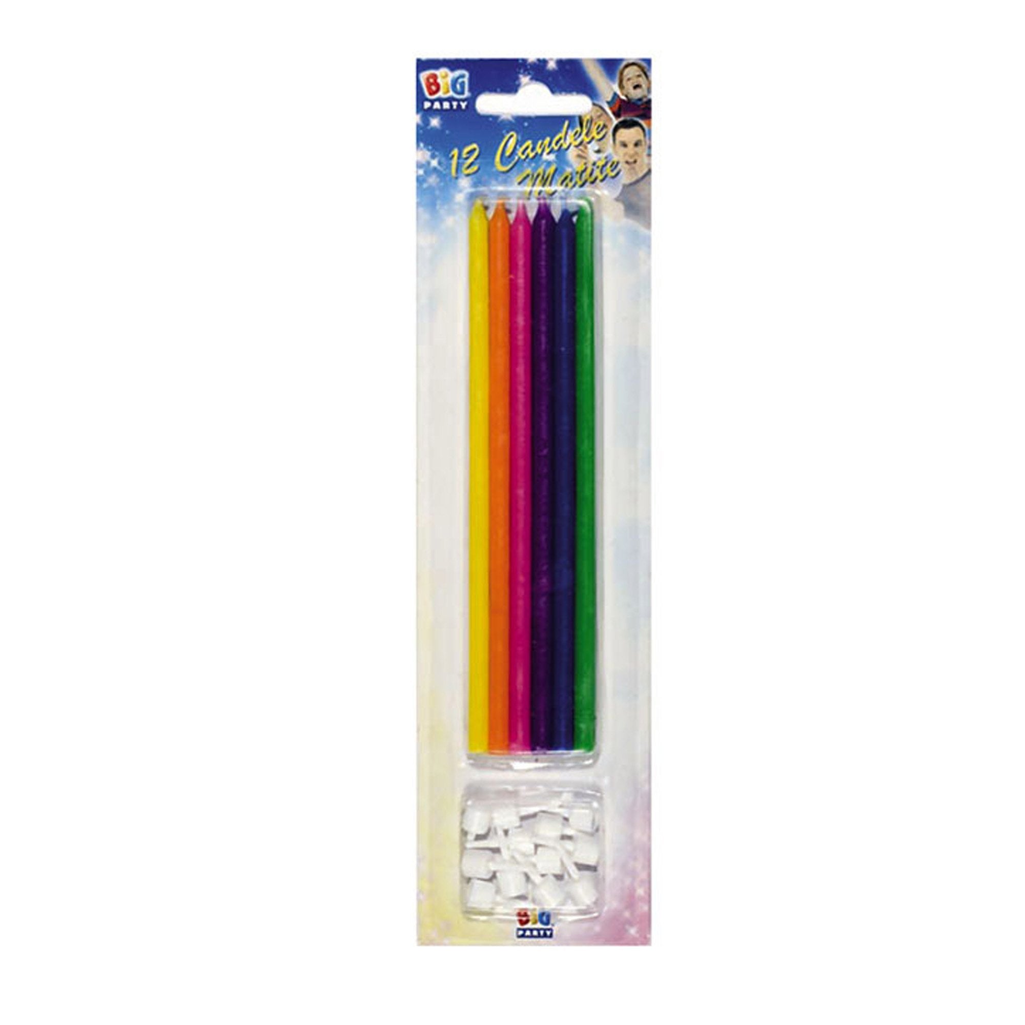 big-party-12-candeline-matite-15cm-colori-assortiti