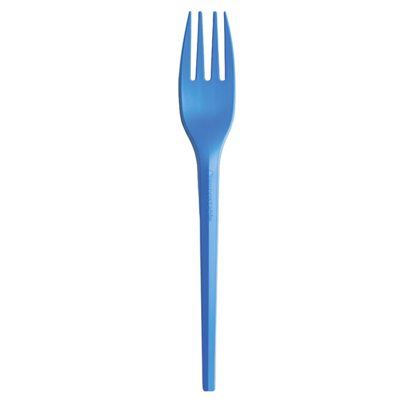 big-party-20-forchette-monouso-ecocolor-cpla-16cm-blu