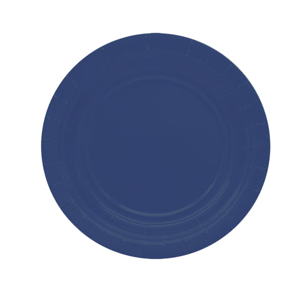 big-party-25-piatti-piani-d18cm-ecocolor-biodegradabile-blu-notte