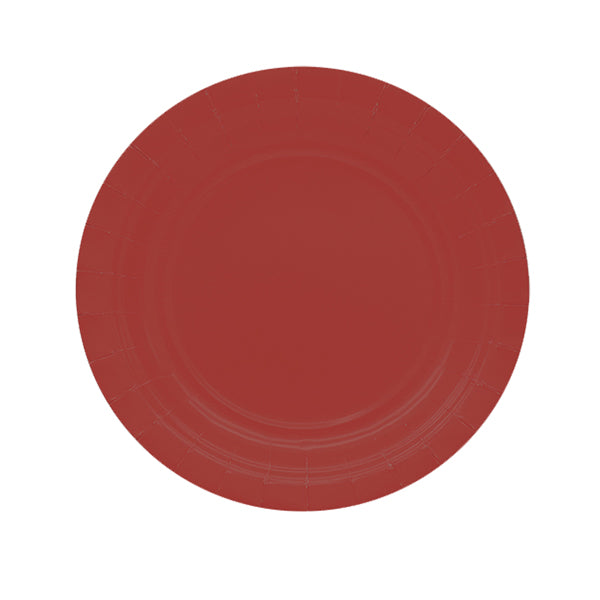 big-party-25-piatti-piani-d18cm-ecocolor-biodegradabile-rosso-intenso