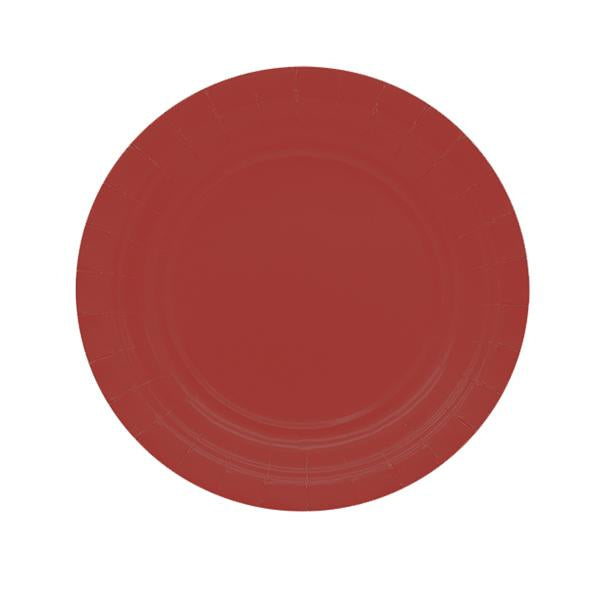 big-party-25-piatti-piani-d18cm-ecocolor-biodegradabile-rosso-intenso