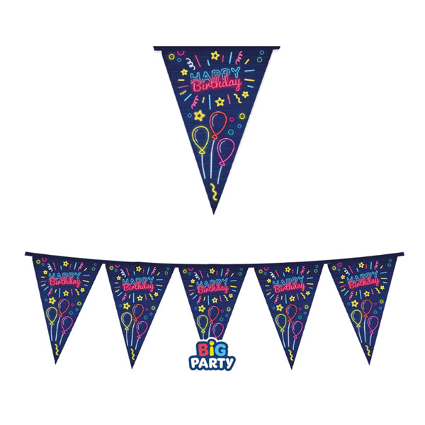 big-party-festone-bandiere-happy-birthday-neon-lungh-3mt