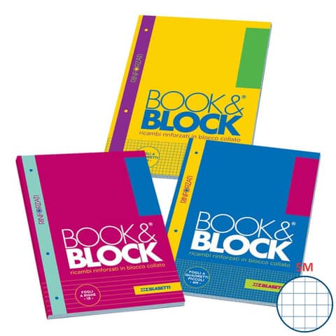 blasetti-blocco-40-ff-a4-collato-lato-lungo-forati-rinforzati-80-gr-mq-bookblock-quadretti-5m-margine-7741