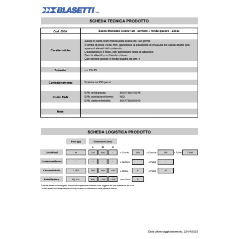 blasetti-buste-sacco-monodex-avana-carta-kraft-120-g-mq-fondo-quadro-234x33-cm-conf-250-pz-0934