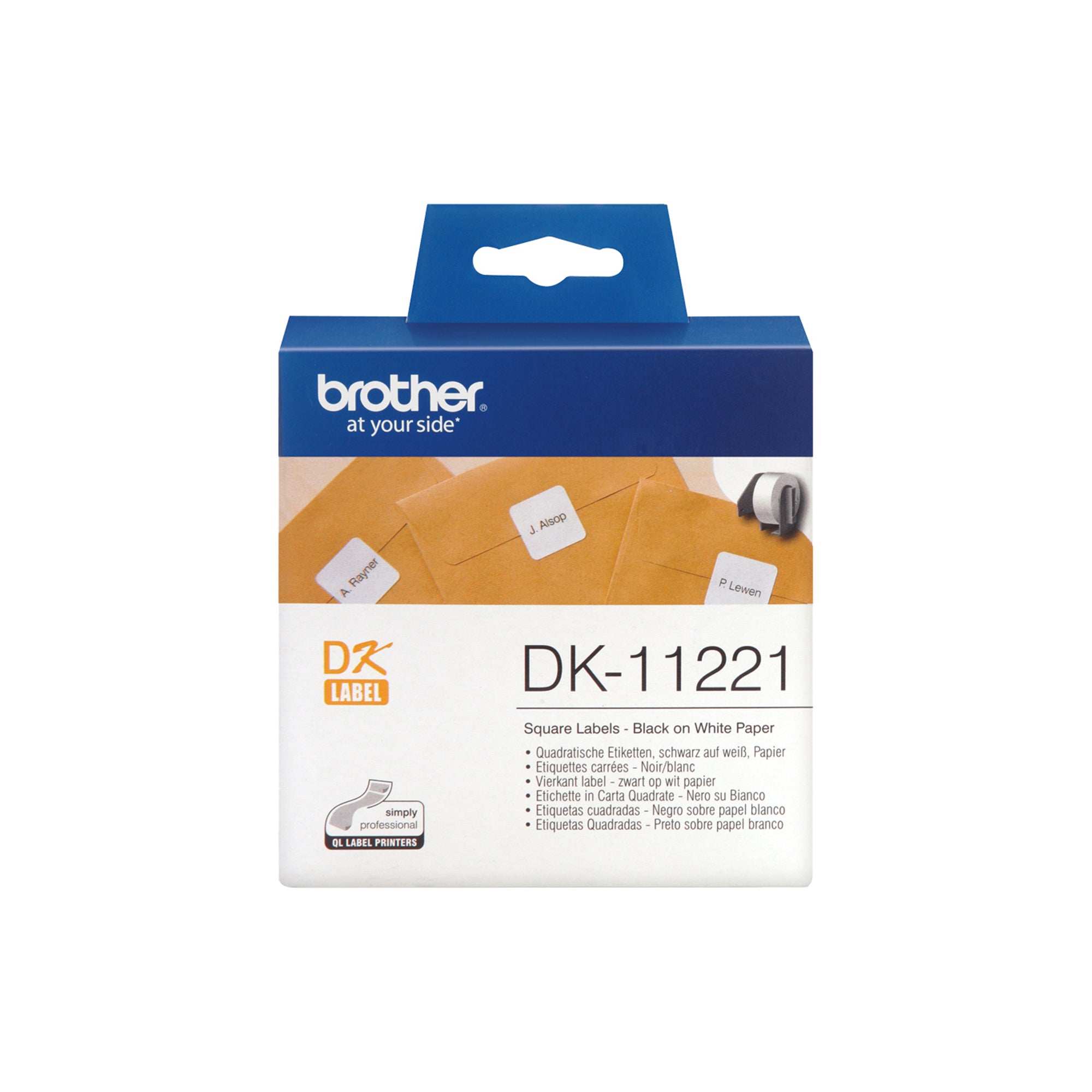 brother-rotolo-1000-etichette-quadrate-23x23mm-nero-bianco-carta