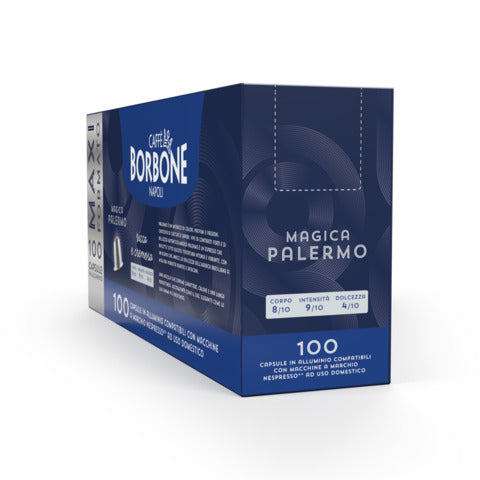 caffe'-borbone-capsule-compatibili-nespresso-magica-palermo-miscela-blu-conf-100-pz-rebmagpalermo10x10n