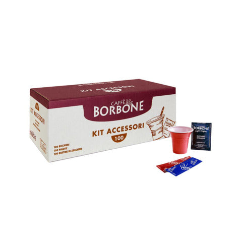 caffe'-borbone-kit-accessori-100-bicchieri-palette-bustine-300-pezzi-masterborbone100