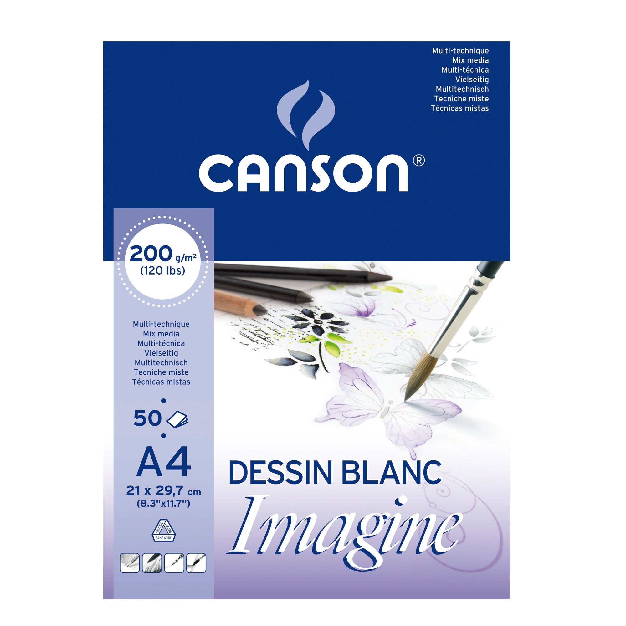 canson-blocco-collato-lato-corto-imagine-a4-50-fg-200-gr-