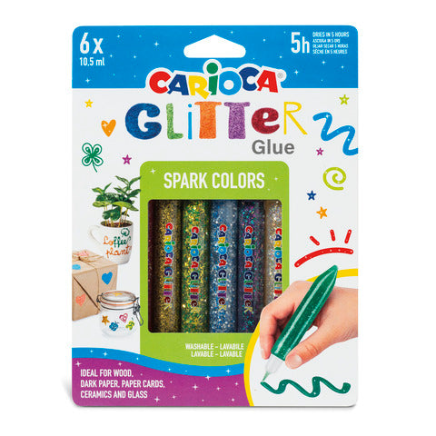 carioca-conf-6-blister-6-colle-colorate-10-5-ml-effetto-glitter-spark-42110