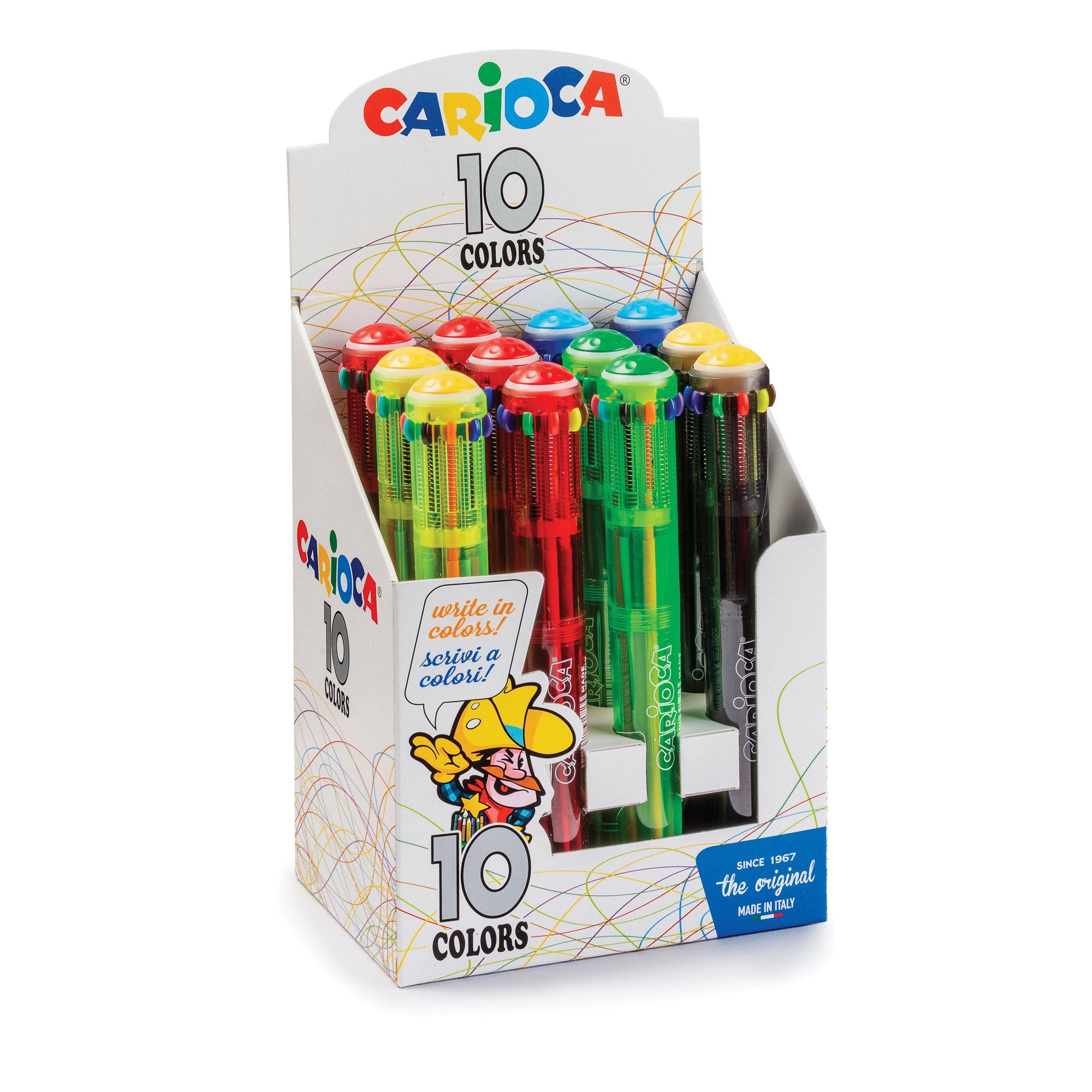 carioca-display-12-penne-sfera-automatica-10-colori-colori-fluo-assortiti