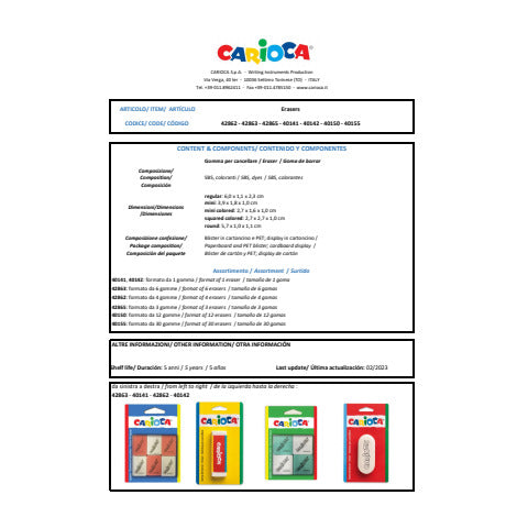 carioca-gomma-cancellare-bianca-arrotondata-blister-40142