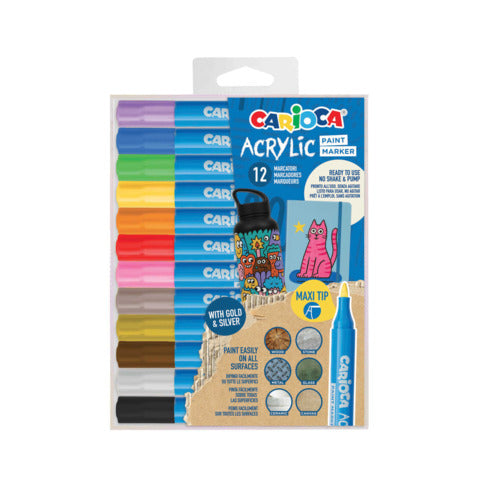 carioca-marcatore-acrilico-punta-maxi-blister-12-colori-assortiti-45293
