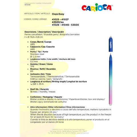 carioca-penna-cancellabile-oops-easy-punta-media-0-7-mm-conf-3-pz-blu-rosso-41025