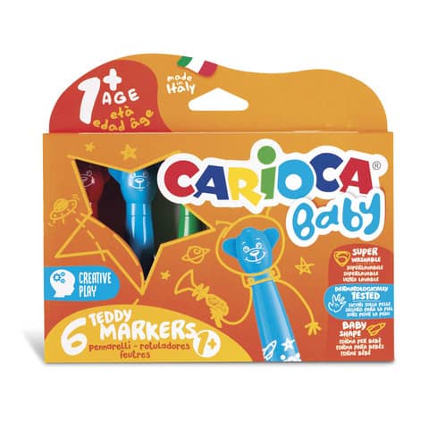 carioca-pennarelli-baby-teddy-1-conf-6-colori-assortiti-42815