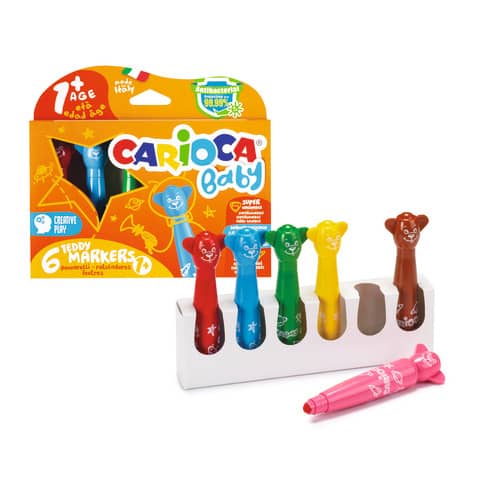 carioca-pennarelli-baby-teddy-1-conf-6-colori-assortiti-42815