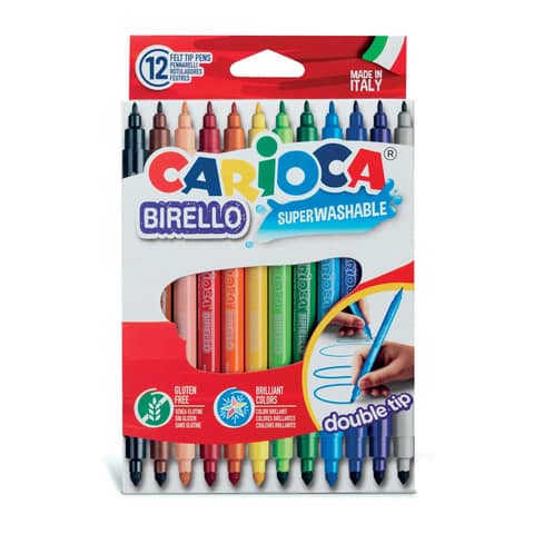 carioca-pennarelli-doppia-punta-birello-conf-12-colori-assortiti-41457