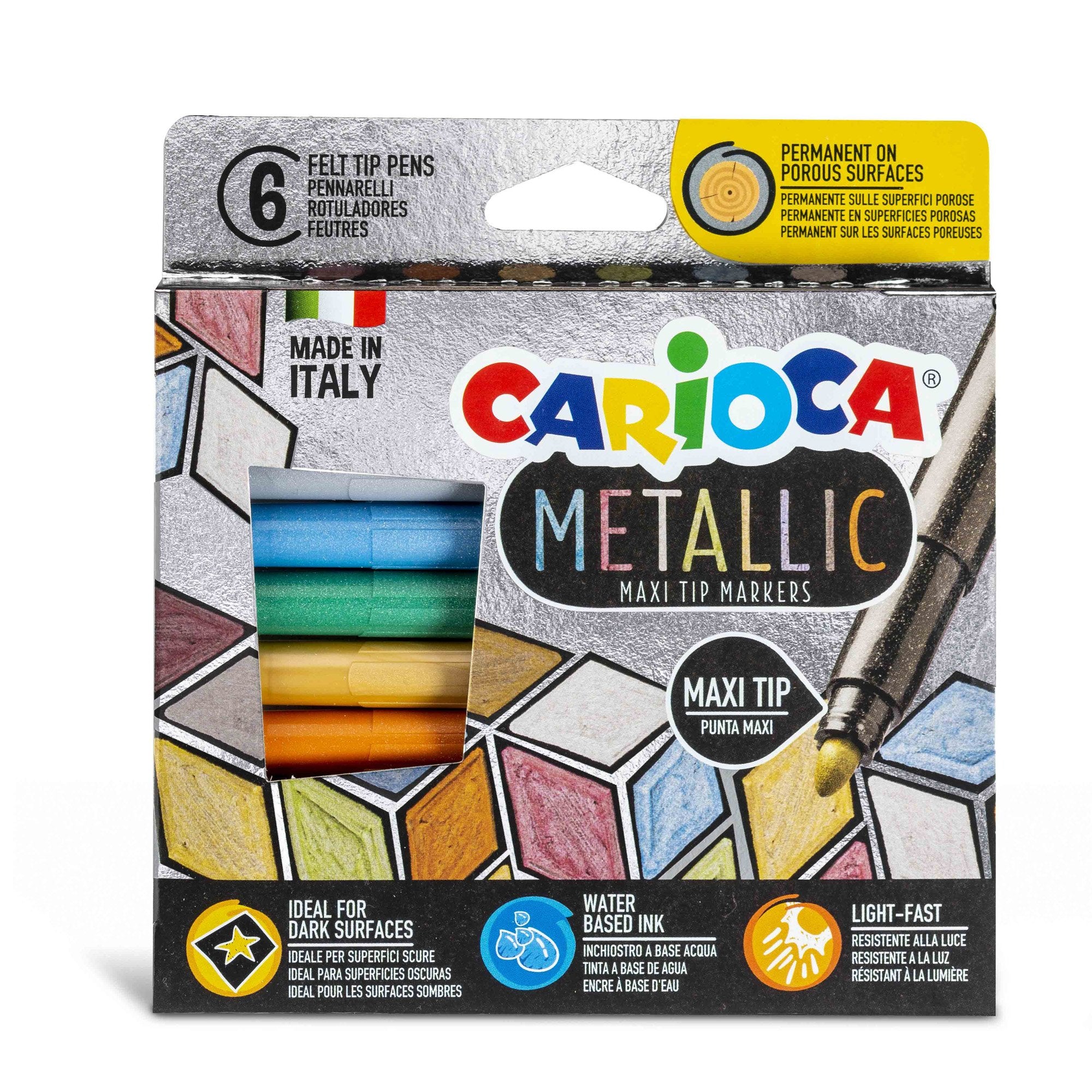 carioca-scatola-6-maxi-metallic-pennarelli-colori-assortiti