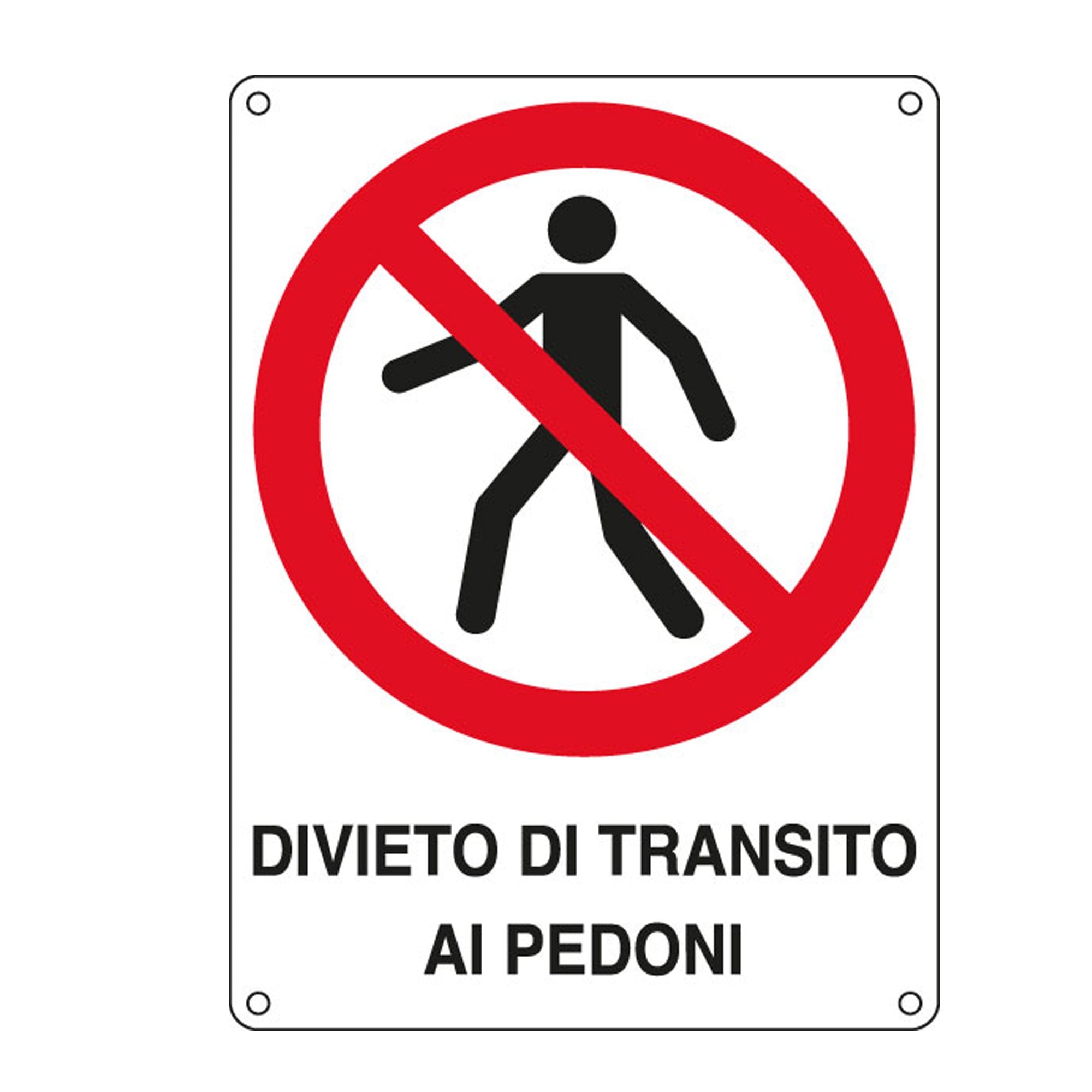 cartelli-segnalatori-cartello-alluminio-27x37cm-divieto-transito-pedoni