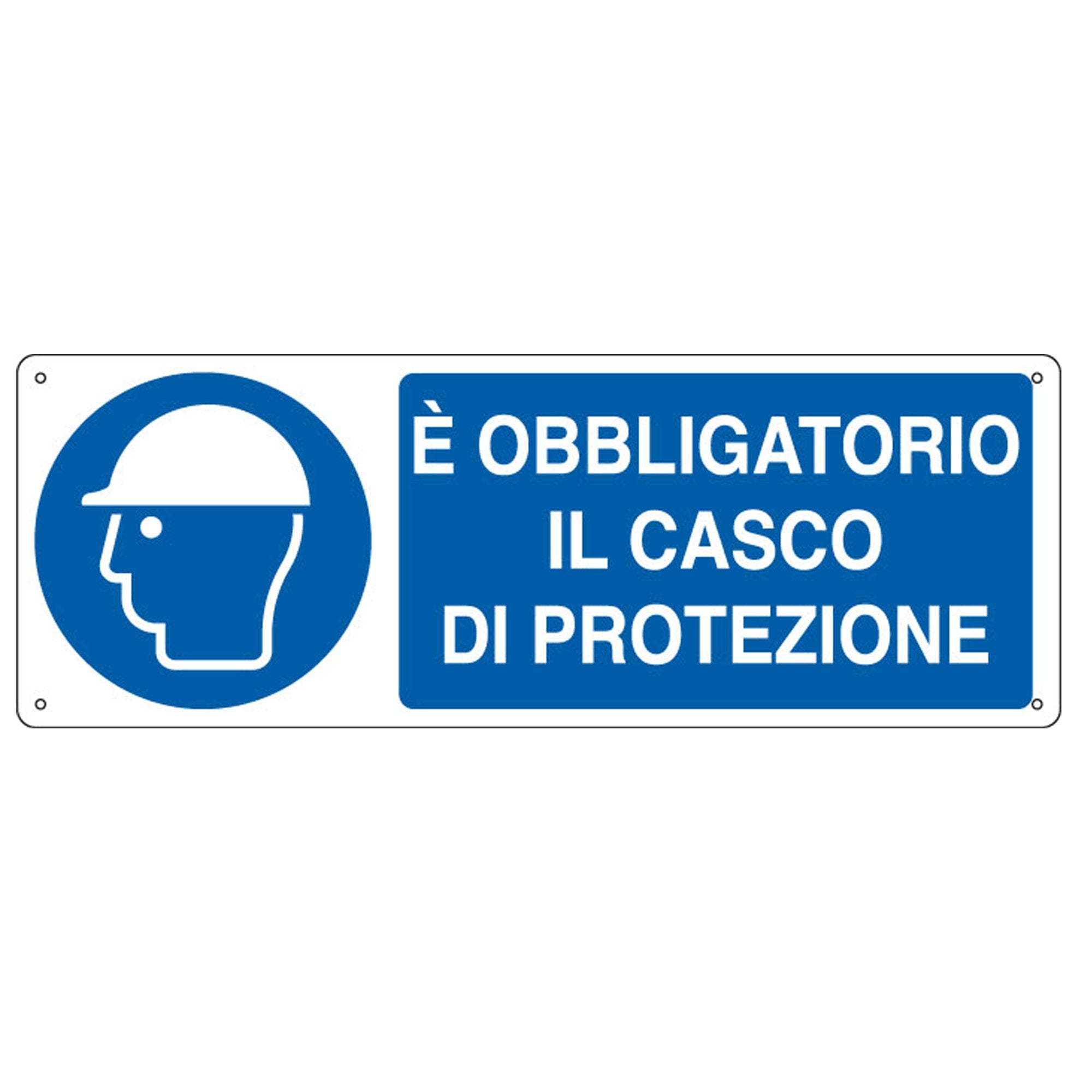 cartelli-segnalatori-cartello-alluminio-35x12-5cm-obligatorio-casco-protezione