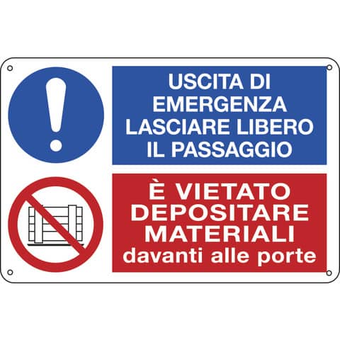 cartelli-segnalatori-cartello-informativo-30x20-cm-uscita-demergenza-lasciare-libero-passaggio-e3541