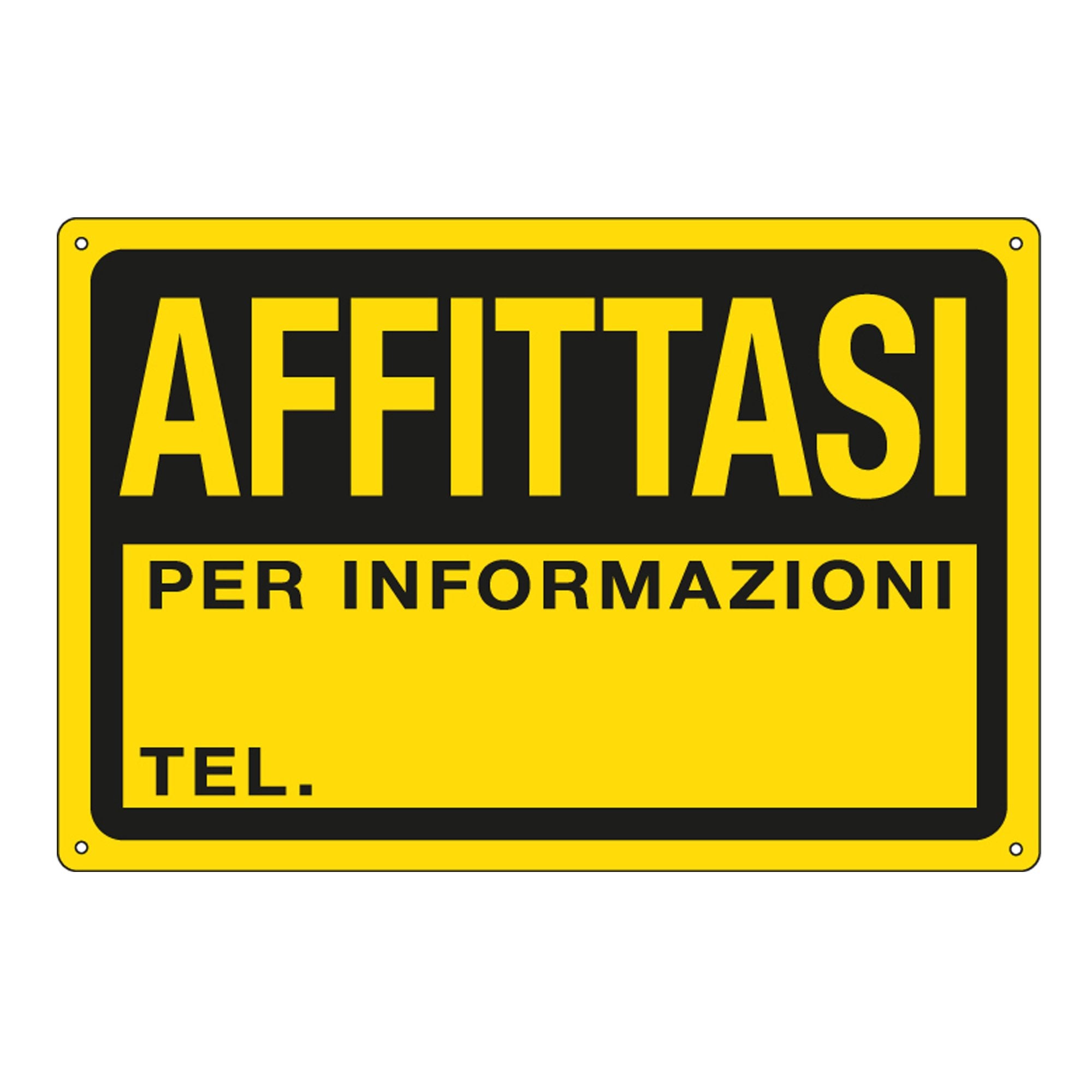 cartelli-segnalatori-cartello-ppl-30x20cm-affittasi